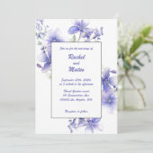 Périwinkles sauvages : Faire-part de mariage (Debout devant)