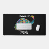 Perk Jurassique Dinosaure Coloré Noir (Clavier et souris)