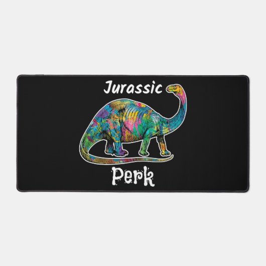 Perk Jurassique Dinosaure Coloré Noir (Recto)