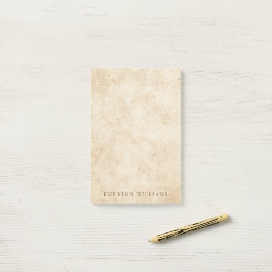 perkament antiek oud papier rustige naam post-it® notes (Op bureau)