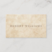 perkament antiek verouderd papier rustiek visitekaartje (Voorkant)