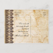 perkament Collectie Sla de datum op Aankondigingskaart (Achterkant)