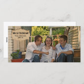  perkament landfoto kerst Kaart (Voorkant / Achterkant)