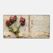  Perkament Liefdesbrief met Bloemen (2) Bureaumat (Voorkant)