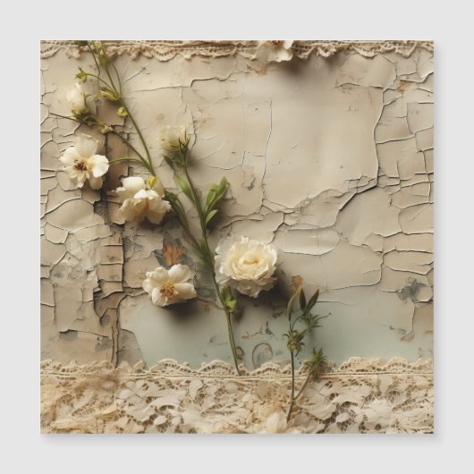 Perkament Liefdesbrief met Bloemen (3) (Voorkant)