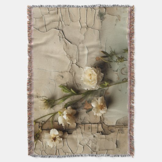 Perkament Liefdesbrief met Bloemen (3) Deken (Voorkant Verticaal)