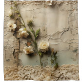  Perkament Liefdesbrief met Bloemen (3) Douchegordijn (Voorkant)