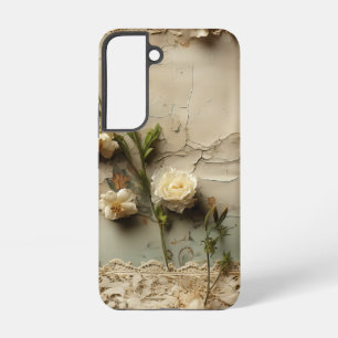  Perkament Liefdesbrief met Bloemen (3) Samsung Galaxy Hoesje