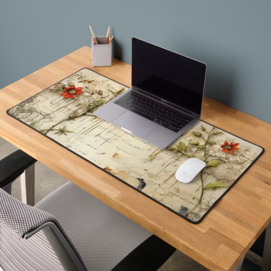  Perkament Liefdesbrief met Bloemen (6) Bureaumat (Kantoor 2)