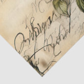 Perkament Liefdesbrief met Bloemen (9) Tissuepapier (Detail)