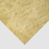  perkament met schrijfbewerking tissuepapier (Detail)