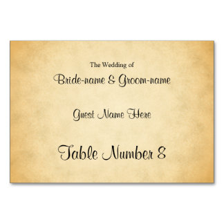 Perkament Patroon Ontwerp Wedding Place Cards Kaart