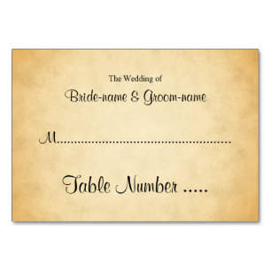 Perkament Patroon Ontwerp Wedding Place Cards Kaart