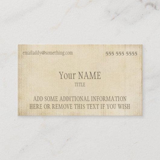  perkament visitekaartje (Voorkant)