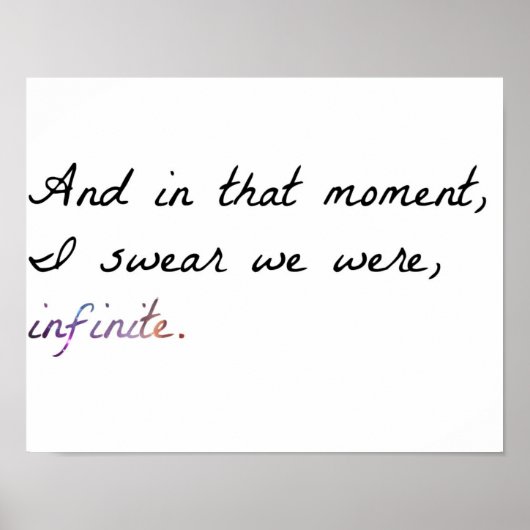 Perken van het Poster van de Wallflower quote (Voorkant)