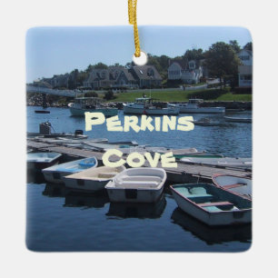Perkins Cove in Ogunstop, Maine Keramisch Ornament