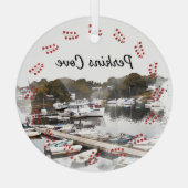 Perkins Cove, Ogunstop Glas Ornament (Achterkant)