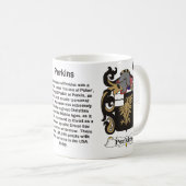 Perkins Familiekat wapenMok Koffiemok (Voorkant rechts)