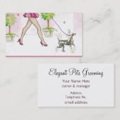 Perky Chinese kuifhond Visitekaartje (Voorkant / Achterkant)