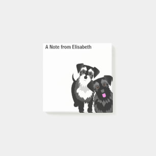 Perky Miniature Schnauzer Schattige Post-it® Notes