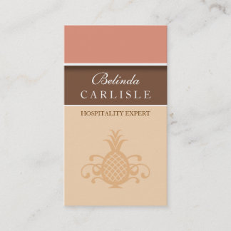 Perky Pineapple Biz Kaart (perzik) Visitekaartje