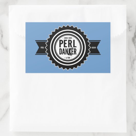 Perl Dancer Stickers - Blue Background (Sac)