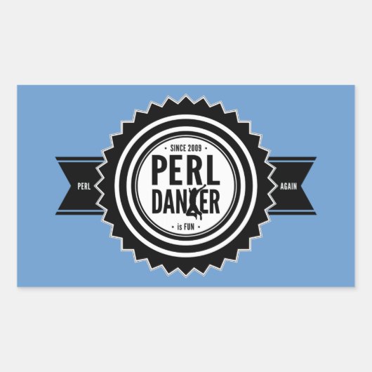 Perl Dancer Stickers - Blue Background (Devant)