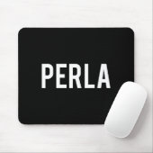 Perla - Cool New Funny Name Fan Gift Tee  Muismat (Met muis)