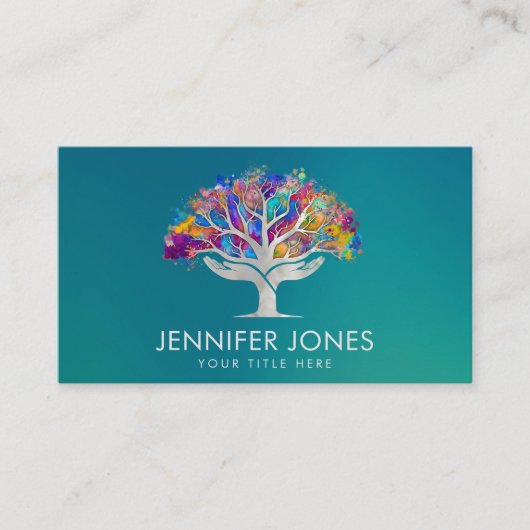 Perle aide main Carte de visite d'arbre (Devant)