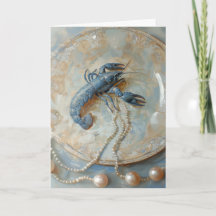 Perle - Carte de voeux pliée