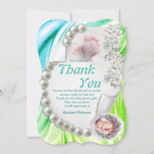 Perle d'ivoire soyeux bébé que vous carte