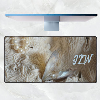 Perle en huître et corail naturel de la mer Photog