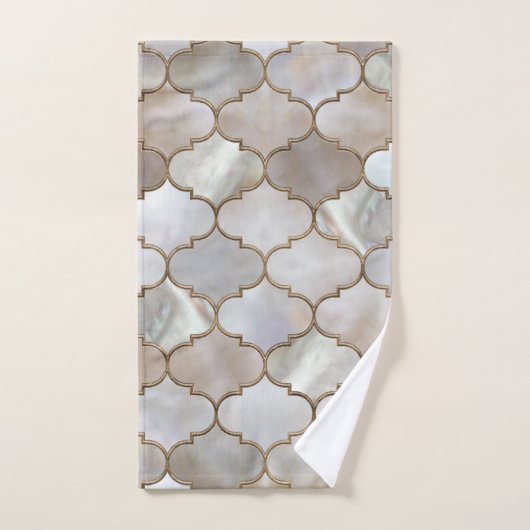 Perle et or marocain (Serviette à main)