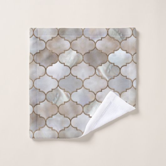 Perle et or marocain (Gant de toilette)