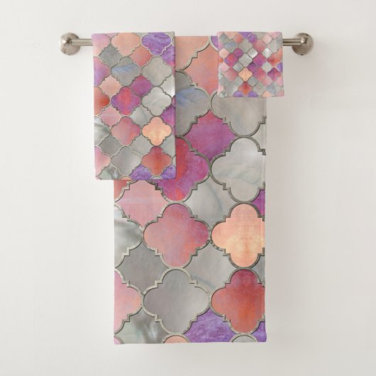 Perle et quartz marocains de motif de Quatrefoil (En situation)