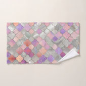 Perle et quartz marocains de motif de Quatrefoil (Serviette à main)