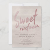 Perle précieuse | Invitation Sweet sixteen (Devant)