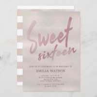 Perle précieuse | Invitation Sweet sixteen
