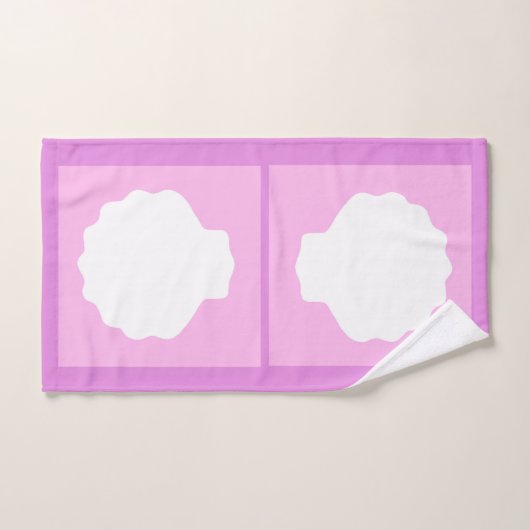 Perle rose (Serviette à main)