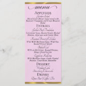 Perle rose/or - Menu Monogramme & Merci (Devant)