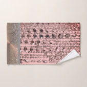 Perles à cordes Chic Rose Blush Personnalisées (Serviette à main)