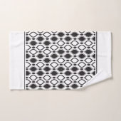 Perles Art Déco Anthracite et Blanc Motif (Serviette à main)