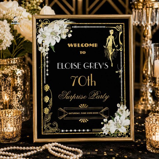 Perles Art Déco Fleurs Blanches Gatsby 20s Bienven