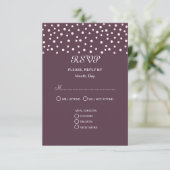 Perles Chic sur Carte de Mariage Cassis (Debout devant)