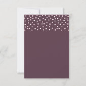 Perles Chic sur Carte de Mariage Cassis (Dos)
