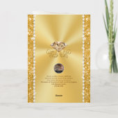 Perles de diamants, personnalisées, carte d'annive (Dos)