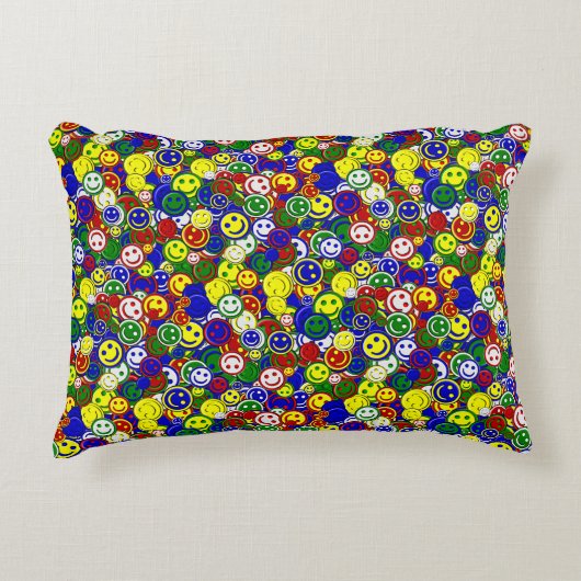 Perles de face primaires - COUSSIN ACCENT BLEU (Devant)