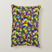 Perles de face primaires - COUSSIN ACCENT BLEU (Dos(Vertical))