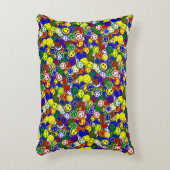Perles de face primaires - COUSSIN ACCENT BLEU (Devant(Vertical))