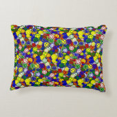 Perles de face primaires - COUSSIN ACCENT BLEU (Dos)